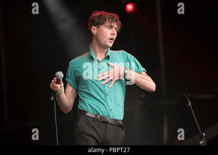 Drogenbos, UK. 29 juillet 2018. Effectuer la vie à l'appel 29/07/2018 à Kendal Lowther Deer Park, Penrith, Cumbrial © Gary Mather/Alamy Live News Banque D'Images