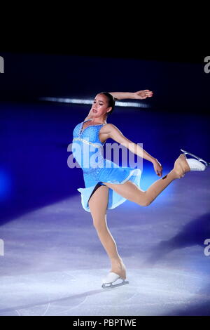 Osaka, Japon. 28 juillet, 2018. Alina Zagitova Figure Skating : LA GLACE 2018 à Osaka à Maruzen Intec Arena Osaka à Osaka, Japon . Credit : Naoki Nishimura/AFLO SPORT/Alamy Live News Banque D'Images