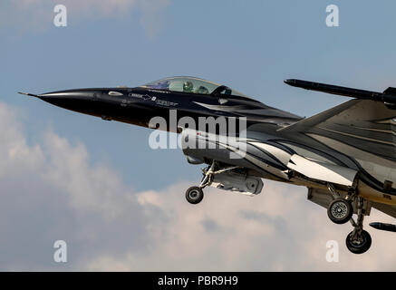 F-16A Fighting Falcon, 'Vador' le noir, Falcon 2, Aile de la composante aérienne belge, Banque D'Images