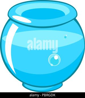 Cartoon vector aquarium vide ronde Illustration de Vecteur