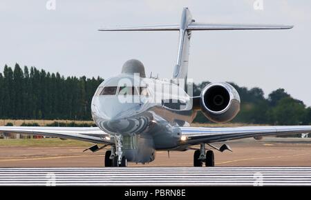 Royal Air Force Raytheon Sentinel R1 à l'aéronef de surveillance pour la RAF Fairford Royal International Air Tattoo 2018 Banque D'Images