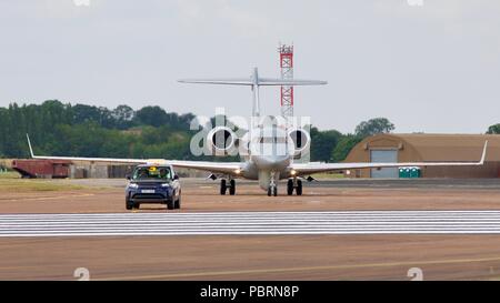 Royal Air Force Raytheon Sentinel R1 à l'aéronef de surveillance pour la RAF Fairford Royal International Air Tattoo 2018 Banque D'Images