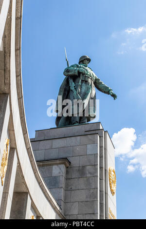 Monument commémoratif de guerre soviétique, Tiergarten, Berlin, Allemagne Banque D'Images