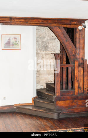 BRAN, Roumanie - 27 octobre 2013 : Intérieur de la château de Dracula à Bran, Roumanie, le 27 octobre 2013. Il est commercialisé sous le nom de la maison du Vampire Dr Banque D'Images