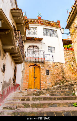 Architecture de Taxco, Mexique. La ville est connue à cause de ses produits d'argent Banque D'Images