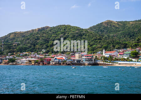 Île de Taboga a également appelé l'île aux fleurs près de Panama City Panama Banque D'Images