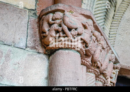 Collégiale Saint Michel-et-Gangolphe à Lautenbach est une commune française, située dans le département du Haut-Rhin, Alsace, France. Banque D'Images