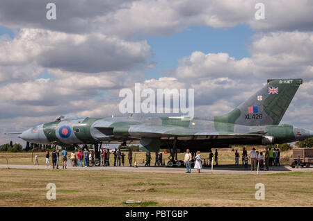 RAF Vulcan bomer mis hors service à l''aéroport de Southend Banque D'Images