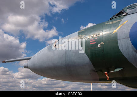 RAF Vulcan bomer mis hors service à l''aéroport de Southend Banque D'Images