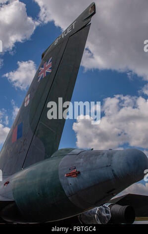 RAF Vulcan bomer mis hors service à l''aéroport de Southend Banque D'Images