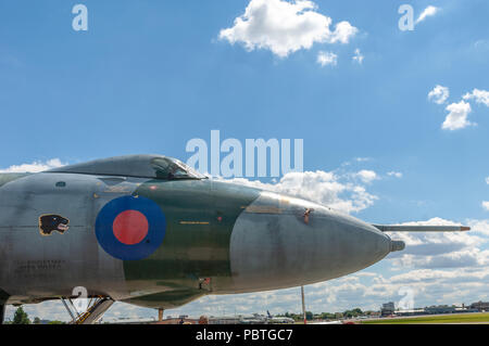 RAF Vulcan bomer mis hors service à l''aéroport de Southend Banque D'Images