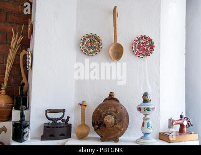 Gîte rural roumain de l'intérieur - la région de Buzau - Roumanie - Destination de l'Europe de l'Est Banque D'Images