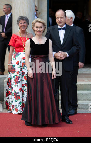 Mme Ursula von der Leyen (Bundesverteidigungsministerin) und Gatte Heiko Banque D'Images