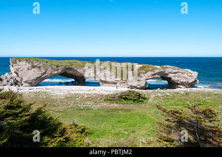 Arches Provincial Park sur la péninsule nord de Terre-Neuve, Canada Banque D'Images