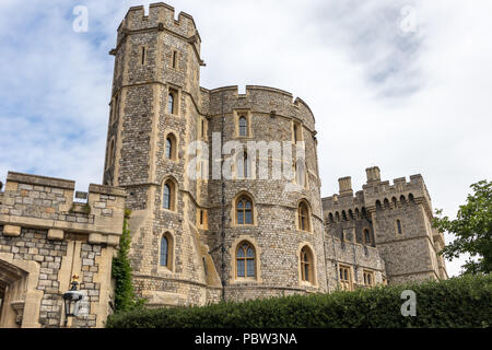 WINDSOR, WINDSOR ET MAIDENHEAD/UK - Juillet 22 : Vue sur le château de Windsor à Windsor, Windsor et Maidenhead le 22 juillet 2018 Banque D'Images