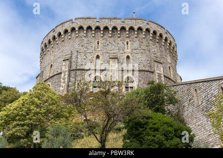 WINDSOR, WINDSOR ET MAIDENHEAD/UK - Juillet 22 : Vue sur le château de Windsor à Windsor, Windsor et Maidenhead le 22 juillet 2018 Banque D'Images