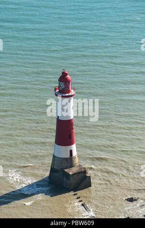 Tête BEACHEY, Sussex/UK - Juillet 23 : Vue sur le phare de Beachy Head dans l'East Sussex, le 23 juillet 2018 Banque D'Images