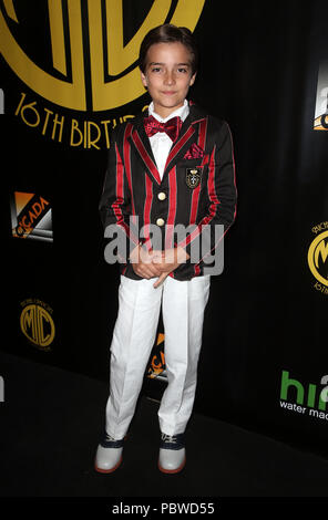 Los Angeles, CA, USA. 29 juillet, 2018. Elias Honor Harger, chez Fuller House Star Michael Campion's Roaring 16ème anniversaire célébration ! Cigale au Club à Los Angeles, Californie le 29 juillet 2018. Credit : Faye Sadou/media/Alamy Punch Live News Banque D'Images