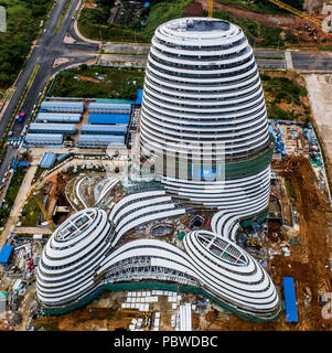 Nanning, Nanning, Chine. 30 juillet, 2018. Nanning, CHINE-le Guangxi Centre de nouveaux médias devient une nouvelle architecture à Nanning, Guangxi du sud-ouest de la Chine. Crédit : SIPA Asie/ZUMA/Alamy Fil Live News Banque D'Images