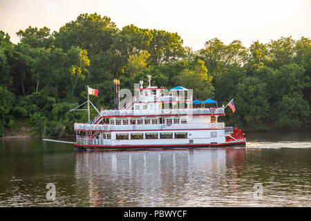 Harriott II Riverboat, Gun Island Chute, Montgomery, Alabama Banque D'Images