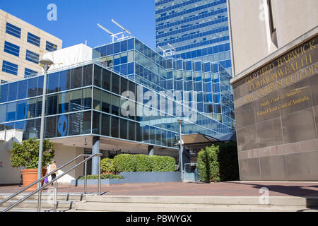 La Garfield Barwick Commonwealth Law Courts Building sur St George à Parramatta, Sydney, Australie de l'Ouest Banque D'Images