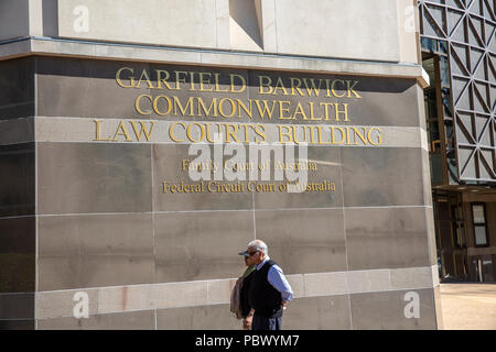 La Garfield Barwick Commonwealth Law Courts Building sur St George à Parramatta, Sydney, Australie de l'Ouest Banque D'Images