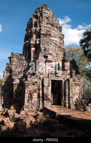 Battambang au Cambodge, en vue de Phnom Banan haut d'une montagne wat Banque D'Images