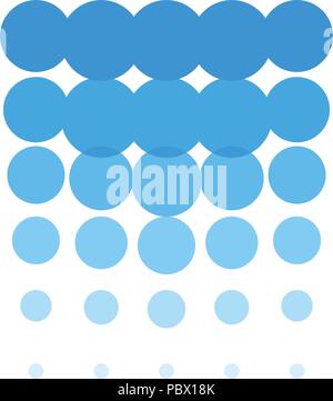L'icône de la chute d'eau, modèle, logo abstrait bulles bleu, centrale hydroélectrique, vector illustration sur fond blanc Illustration de Vecteur