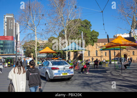 Centenary Square dans le centre-ville de Parramatta, Sydney, Australie de l'Ouest Banque D'Images