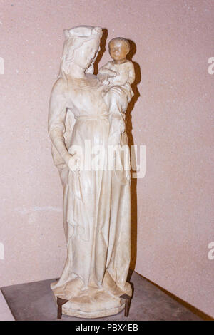 La Cité médiévale de Carcassonne, département français de l'Aude, l'Occitanie, région de France. Intérieur du Château Comtal. Banque D'Images