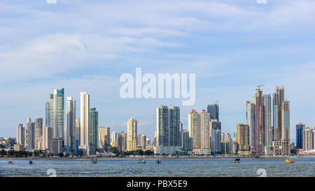 La ville de Panama, (Ciudad de Panama), la capitale et la plus grande ville de la République du Panama. Banque D'Images