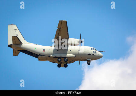 Fairford, Gloucestershire, Royaume-Uni - Juillet 14th, 2018 : Armée de l'air italienne Alenia Aermacchi C-27J Spartan affiche à Fairford International Air Tattoo 2018 Banque D'Images