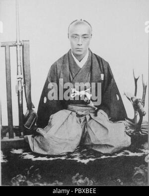 609 Yoshinobu Tokugawa au fusil Banque D'Images