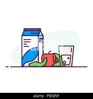 Régime alimentaire sain banner Illustration de Vecteur