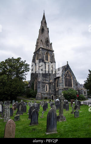 Ambleside, l'église St Mary, Parc National de Lake District, England, UK Banque D'Images