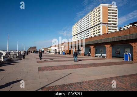 Promenade de Westerland, Sylt, Frise du Nord, Schleswig-Holstein, Allemagne, Europe Banque D'Images