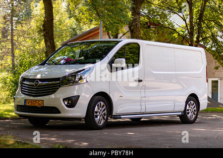 Nouvelle Opel Vivaro garée sur Parking à Todtmoos Banque D'Images