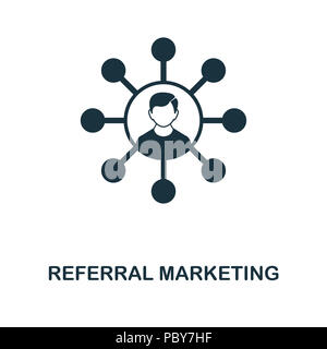 L'icône de création Marketing de référence. Élément simple illustration. Concept Marketing Marketing en ligne de conception de symbole collection. Pour l'utilisation dans Banque D'Images