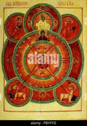 201 l'Œil de la Providence (icône, xixe s.) Banque D'Images