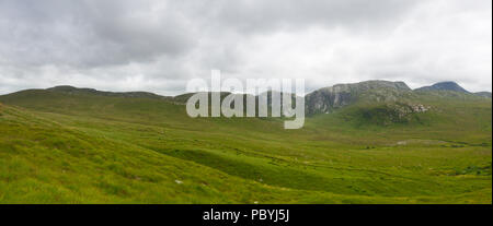 Dunlewey ou Dunlewy Gaeltacht est un petit village dans la région de Gweedore Comté de Donegal, Irlande. Elle se trouve dans la Glen empoisonné, au pied du Mont E Banque D'Images