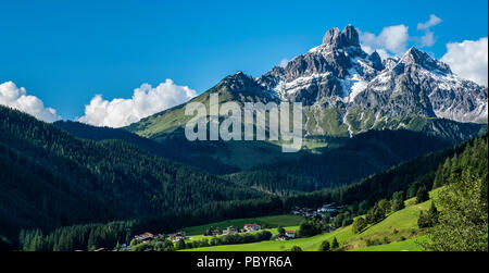 Le Bischofsmutze (Mitre d'Évêque) montagne près de Filzmoos, Autriche, Europe Banque D'Images