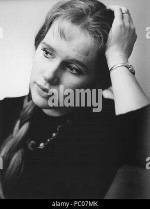 Liv Ullmann. L'actrice norvégienne. Liv Ullmann Ingmar Bergmans était partenaire. 1963 Banque D'Images