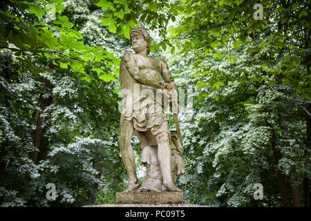 Sculpture de Mars à douves Nordkirchen Palace, Allemagne Banque D'Images