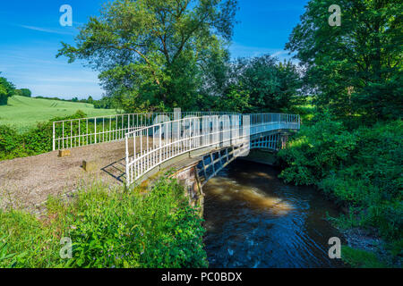 Cantlop pont construit en 1818 à une conception peut-être par Thomas Telford, Cantlop, Shropshire, Angleterre, Royaume-Uni, Europe Banque D'Images