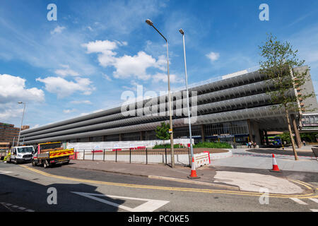 La gare routière de Preston dans le style brutaliste de la fin des années 60, conçu par Ingham et Wilson de l'immeuble |Design Partnership Banque D'Images