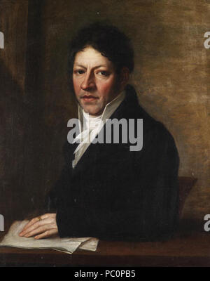 325 Joseph Hauber (attr) Herrenportrait (evtl J G Zeller) Banque D'Images