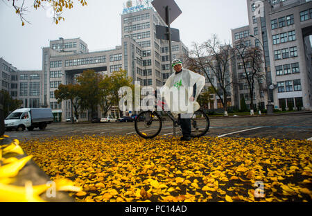 Une vue d'automne de l'Derjprom counstructivism, bâtiment de style iconique à Kharkiv, Ukraine Banque D'Images