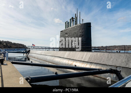 L'histoire de la marine, sous-marin USS Nautilus, 1955 Musée de l'établir. Banque D'Images