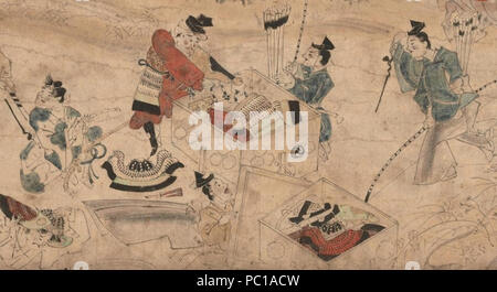 452 Obusuma détails armor Saburo emaki - Banque D'Images