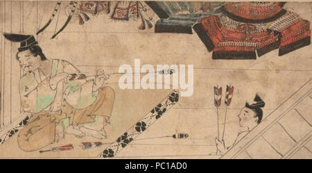 452 Obusuma Saburo emaki - empennage détail Banque D'Images